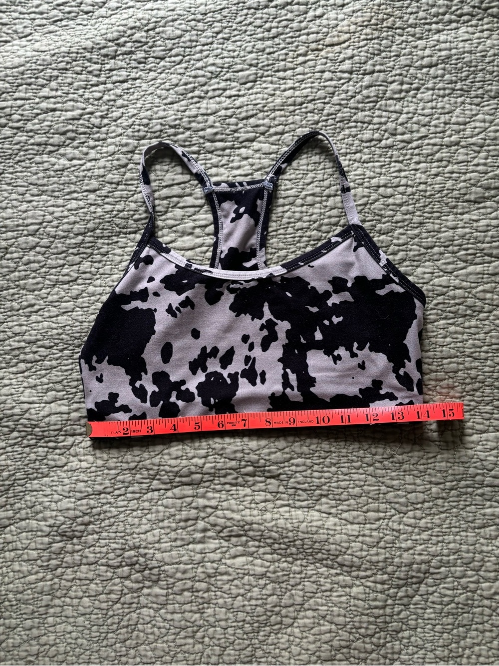 🎉 3/$15 Sage Cowhide Print Sports Bra - Picture 6 of 7